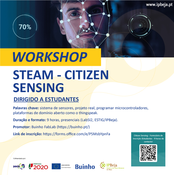 Workshops STEAM - “Citizen Sensing”. IPBeja