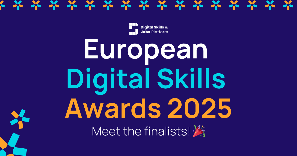 Vamos conhecer todos os finalistas dos Prémios Europeus de Competências Digitais 2025!