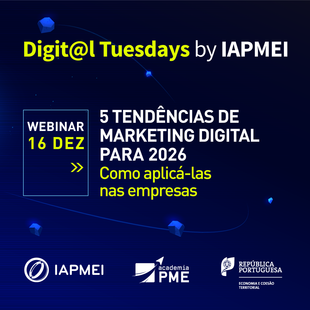 Webinar "5 Tendências de Marketing Digital para 2026 - Como aplicá-las ...