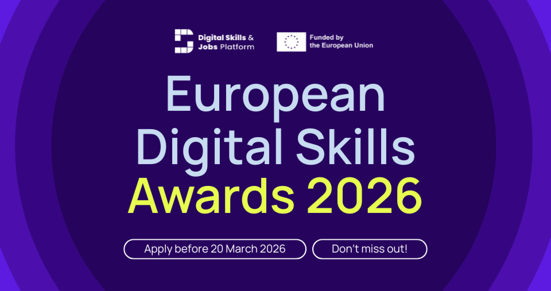 Já estão abertas as candidaturas para os European Digital Skills Awards 2026